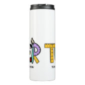 先生教えギフトラブウォッチ100日学校 タンブラー (裏面)