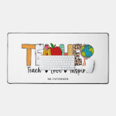 先生教えラヴインスパイアィー名 デスクマット (キーボード&マウス)