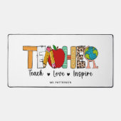 先生教えラヴインスパイアィー名 デスクマット (正面)