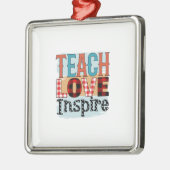 先生教えラヴインスパイアィ メタルオーナメント (左)