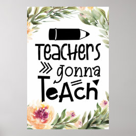 先生教えー ポスター