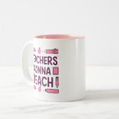 先生教え ツートーンマグカップ (正面左)