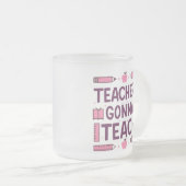 先生教え フロストグラスマグカップ (正面右)