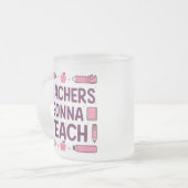 先生教え フロストグラスマグカップ (正面左)