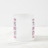 先生教え フロストグラスマグカップ (中央)