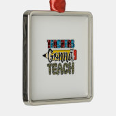 先生教え メタルオーナメント (右)