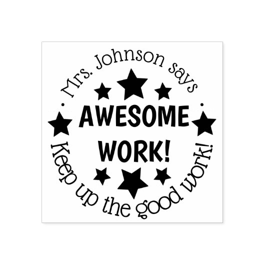 先生教室のつづり星宿題 ラバースタンプ (インプリント)