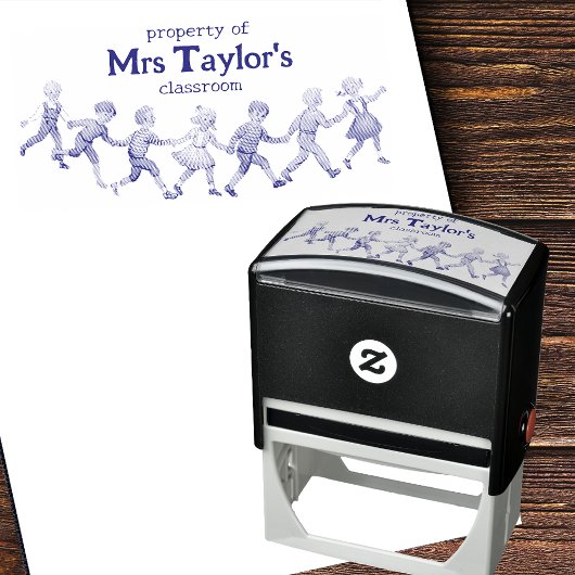 先生教室ヴィンテージアートスタイル セルフインキングスタンプ