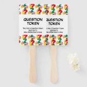 先生教室頼管理QUESTIONトークン ハンドファン (正面&裏面)