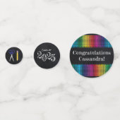 先生教育カルクボード卒業ポートレート コンフェッティ (正面)