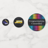 先生教育カルクボード卒業 コンフェッティ (正面)