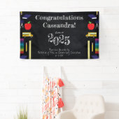 先生教育カルクボード卒業 横断幕 (インサイチュ)