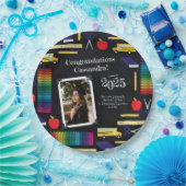 先生教育卒業カルクボードポートレート ペーパープレート (パーティー)