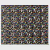 先生教育卒業カルクボードポートレート ラッピングペーパー (フラット)