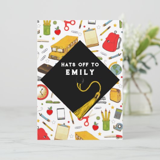 先生教育卒業党 招待状 (スタンド正面)