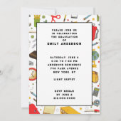 先生教育卒業党 招待状 (裏面)