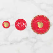 先生教育卒業赤金ゴールド コンフェッティ (正面)