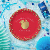 先生教育卒業赤金ゴールド ペーパープレート (パーティー)