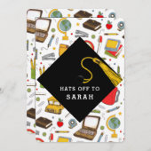 先生教育卒業 招待状 (正面/裏面)