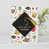 先生教育卒業 招待状 (スタンド正面)