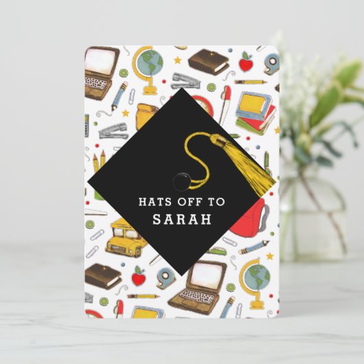 先生教育卒業 招待状 (スタンド正面)