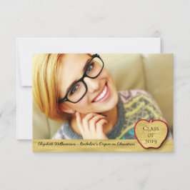 先生教育学位卒業写真 案内状