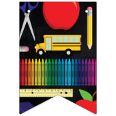 先生教育用黒板卒業 バンティングフラッグ (第3の旗)