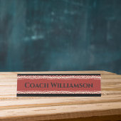 先生教育者コーチプロフェッショナルアフリカンデコール デスクネームプレート