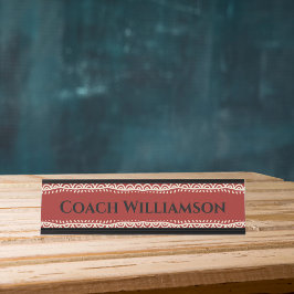 先生教育者コーチプロフェッショナルアフリカンデコール デスクネームプレート