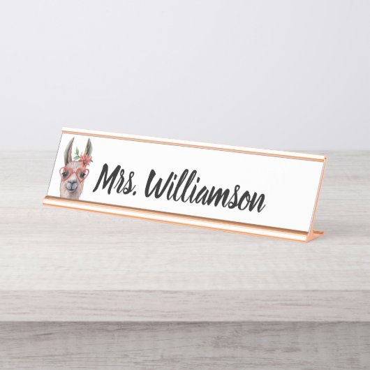 先生教育者プロフェッショナルキュートラマ デスクネームプレート (正面)