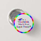 先生数々のスーパーヒーロー 缶バッジ (正面&裏面)