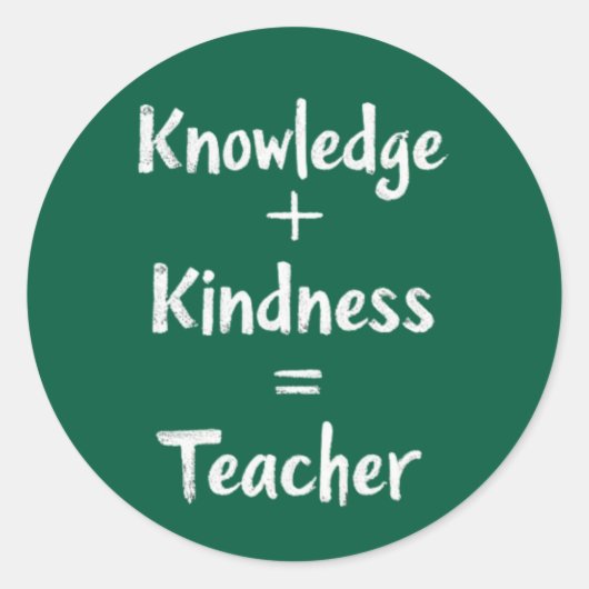 先生数学引用文-最高の先生向けギフト ラウンドシール (正面)