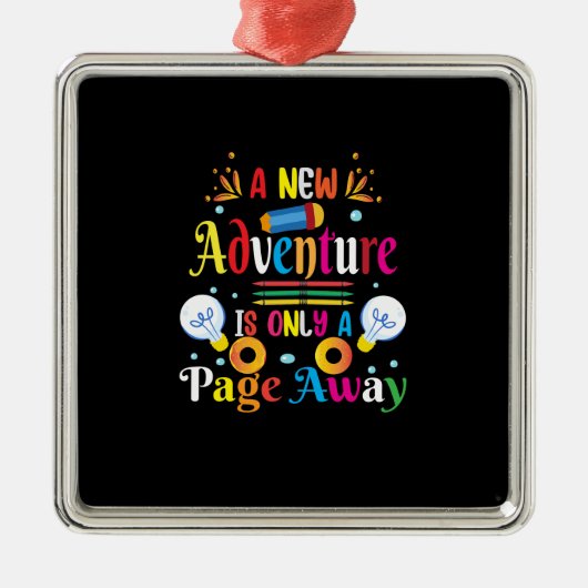 先生新しい冒険は単なるページ遠くに メタルオーナメント (正面)