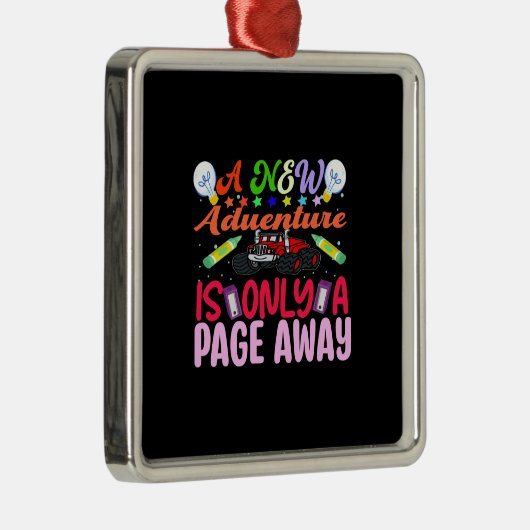 先生新しい冒険は単なるページ遠くに メタルオーナメント (右)