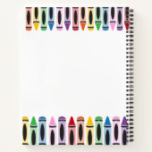 先生新学期カウトカラークレヨン ノートブック (裏面)