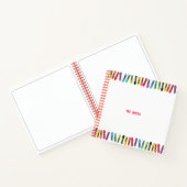 先生新学期キュートカラークレヨン ノートブック (内部)