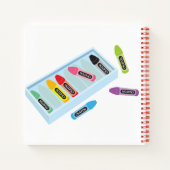 先生新学期キュートカラークレヨン ノートブック (裏面)