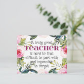 先生新学期ギフト先生ウェルカムサイン ポストカード (スタンド正面)