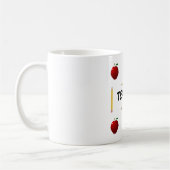 先生新学期テンプレートMug コーヒーマグカップ (左)