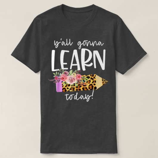 先生新学期ヤール学トゥデイ Tシャツ (デザイン正面)