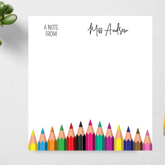 先生新学期年度末ギフトのカスタム ノートパッド