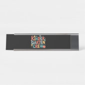 先生新学期幼稚園 デスクネームプレート (正面)