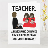 先生新学期引用文タイポグラフィ先生 カード (黄色い花)