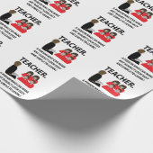 先生新学期引用文タイポグラフィ先生 ラッピングペーパー (角)