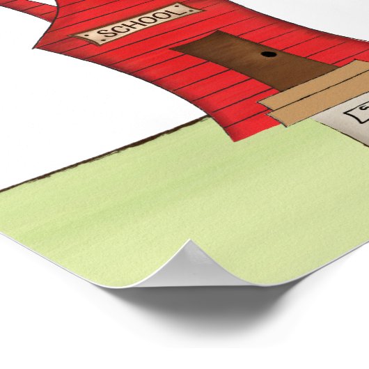 先生新学期教室 ポスター (角)