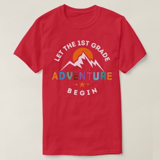 先生新学期最初のグレードの出現を許す Tシャツ (デザイン正面)