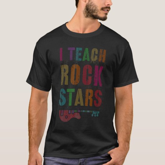 先生新学期部族I教えロックスターEd Tシャツ (正面)