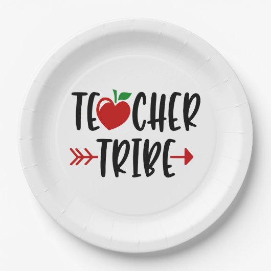 先生族林檎とアロー ペーパープレート (正面)