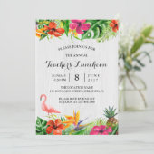 先生昼食会 |熱帯フローラフラミンゴ 招待状 (スタンド正面)