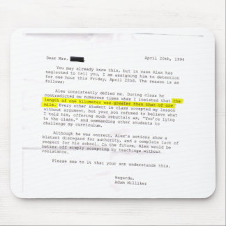 先生書簡受け入れ マウスパッド
